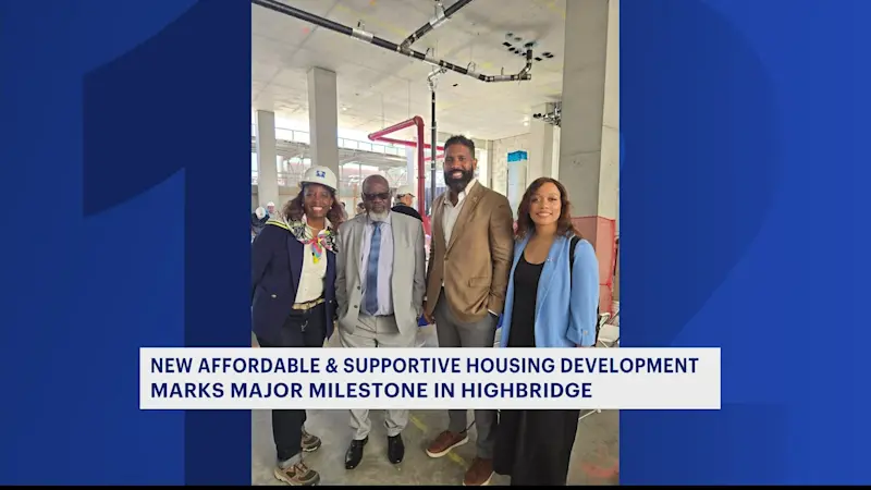 Story image: New affordable housing development in Highbridge reaches major milestone