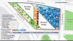 Paddle up along the Brooklyn Bridge: Pickleball courts coming next spring