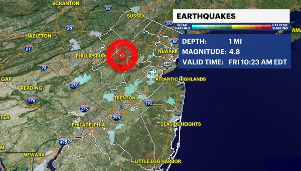 LIVE UPDATES: Earthquake in New Jersey felt throughout tri-state area