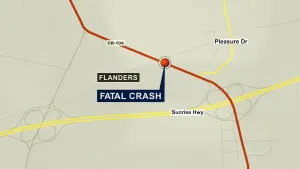 Police: 1 person dead following Flanders crash