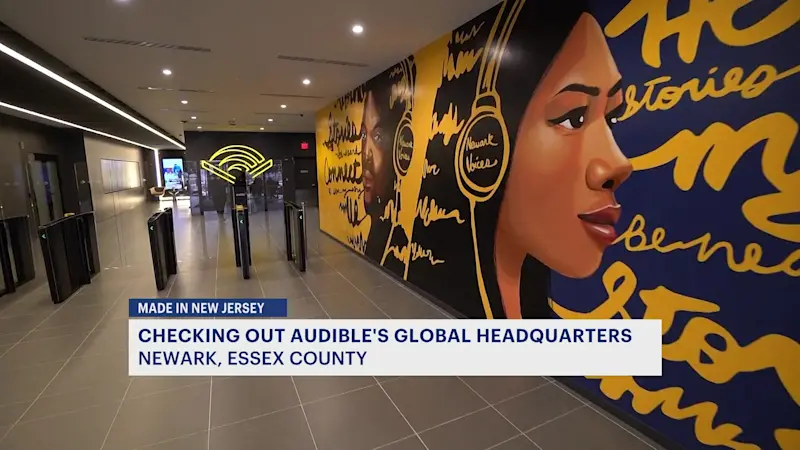 Story image: Made in New Jersey: Audible's Newark hub showcases audio storytelling