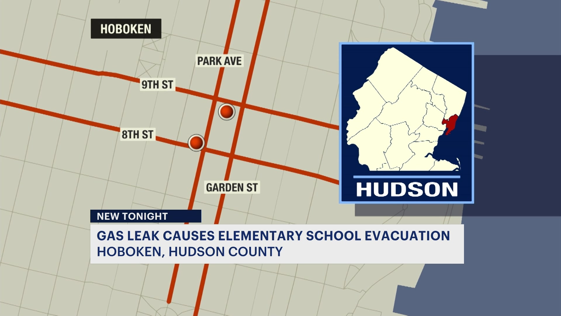 Gas leak prompts evacuation at Hoboken elementary school