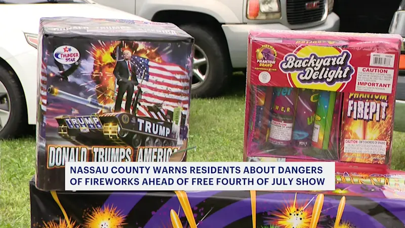 Story image: Nassau County officials urge firework safety ahead of Fourth of July