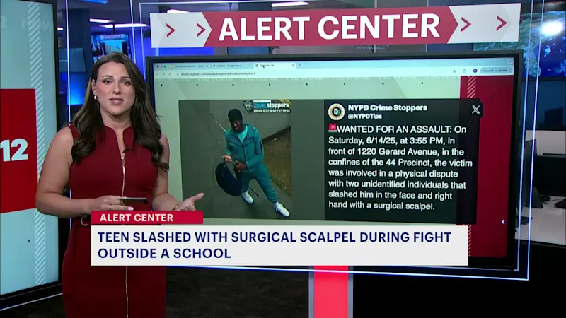 Story image: NYPD: 16-year-old slashed with scalpel as teens fight outside of Bronx school 