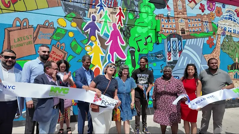 Story image: Fordham gets a colorful makeover with 2 new murals