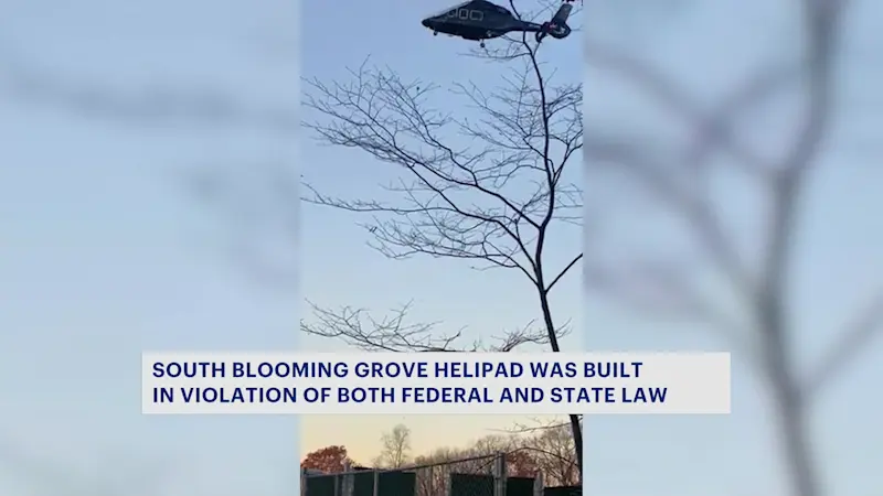 Story image: FAA says helipad tied to South Blooming Grove mayor was built in violation of federal law