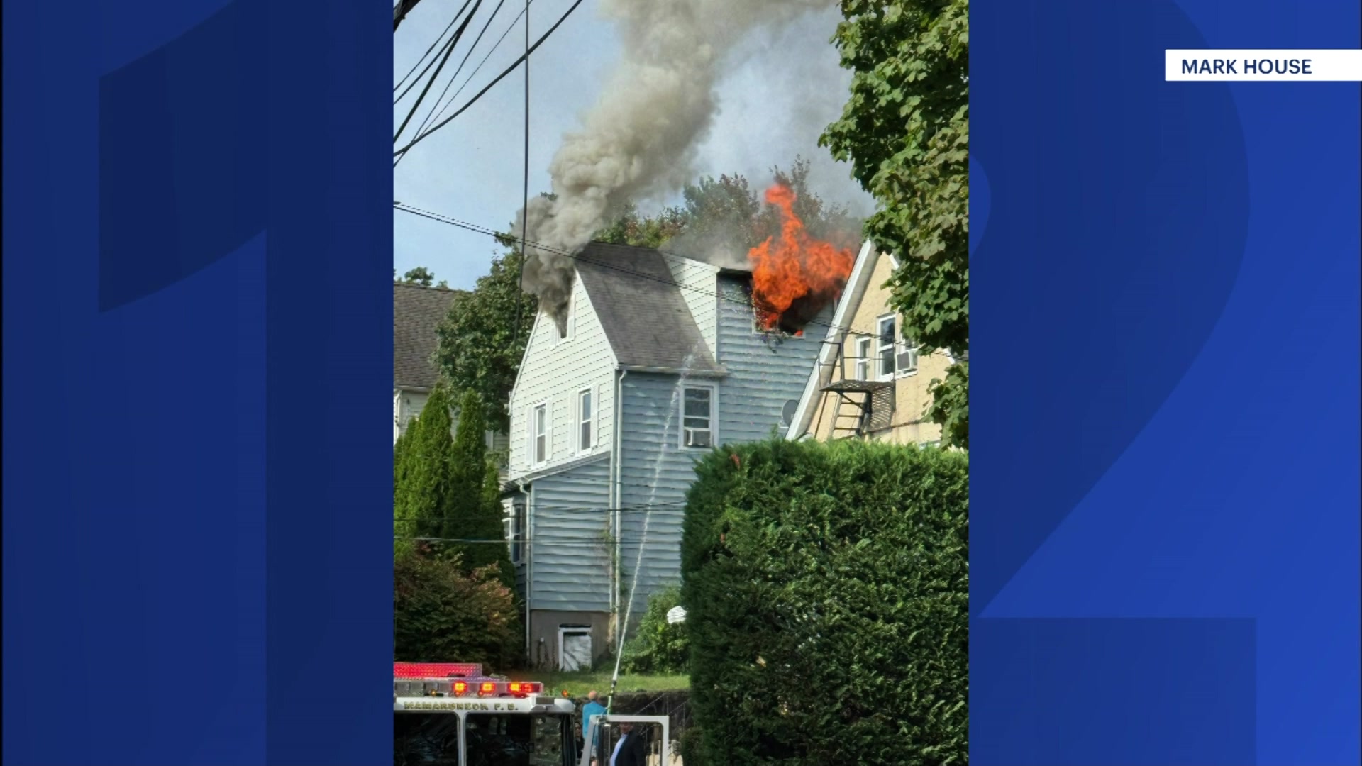 News 12 | Westchester | Mamaroneck House Fire Leaves 1 Person Hospitalized