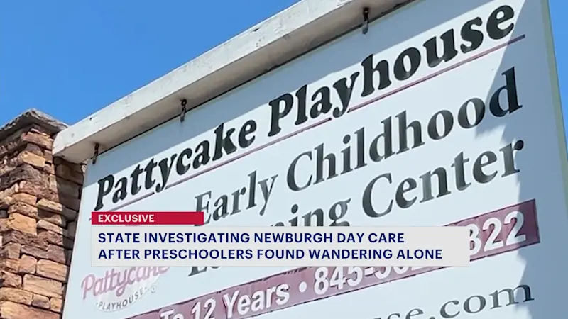 Story image: EXCLUSIVE: Newburgh day care under state investigation after at least 1 child allegedly found wandering alone outside