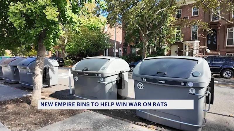 Story image: New massive high-tech trash bins helping win war on rats