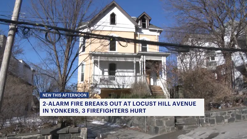 Story image: Yonkers FD extinguishes blaze at vacant home frequented by squatters 