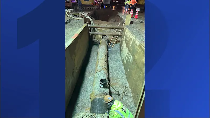 Story image: Officials: Water main break in Union Twp. repaired