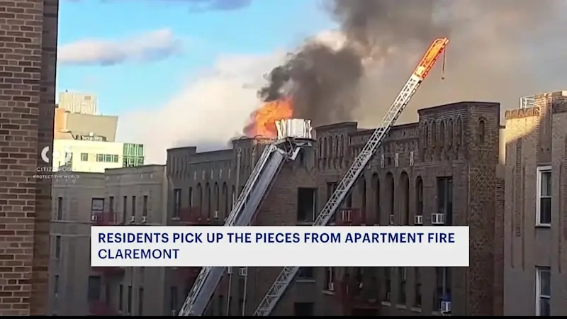 Story image: 13 apartments vacated after four-alarm fire in Claremont