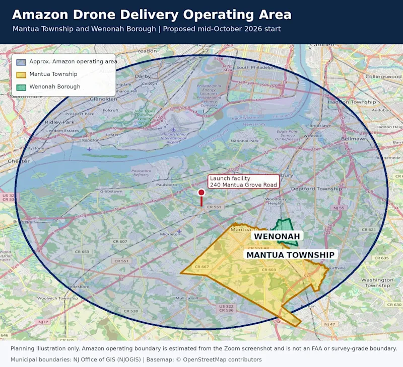 Mantua Police Department NJ Amazon Map.jpg