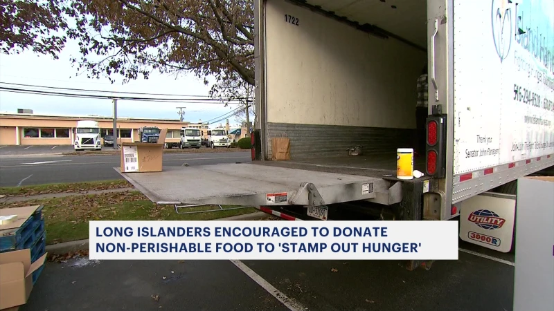 Story image: Long Islanders encouraged to donate nonperishable food to Stamp Out Hunger