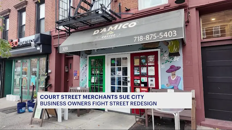 Story image: Brooklyn business owners sue NYC over new court street bike lane