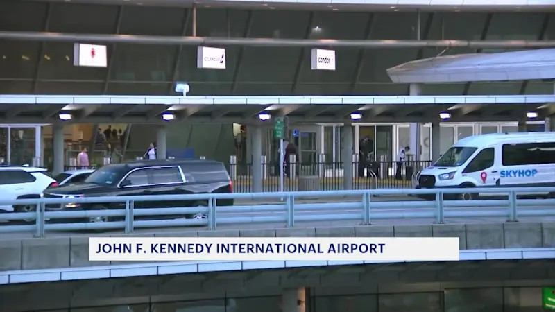 Story image: Thanksgiving travel underway at JFK