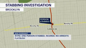 NYPD: Man stabbed in the head in Flatbush; suspect at large