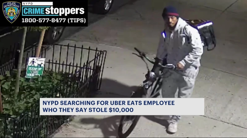 Story image: NYPD: Uber Eats employee wanted for stealing purse with $10K in Union Port