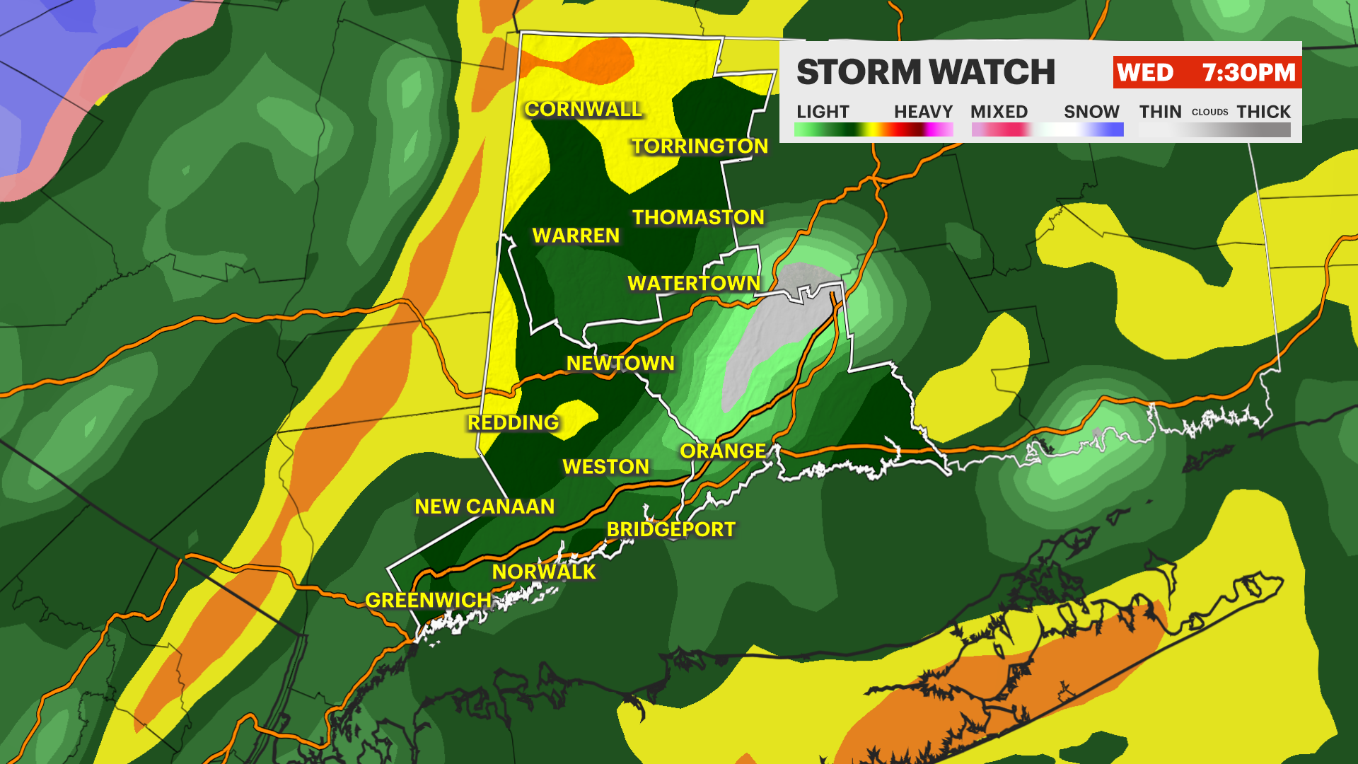 STORM WATCH: Tracking heavy rain and thunderstorms today in Connecticut