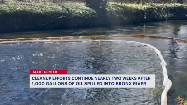 Cleanup efforts continue 2 weeks after Bronx River oil spill