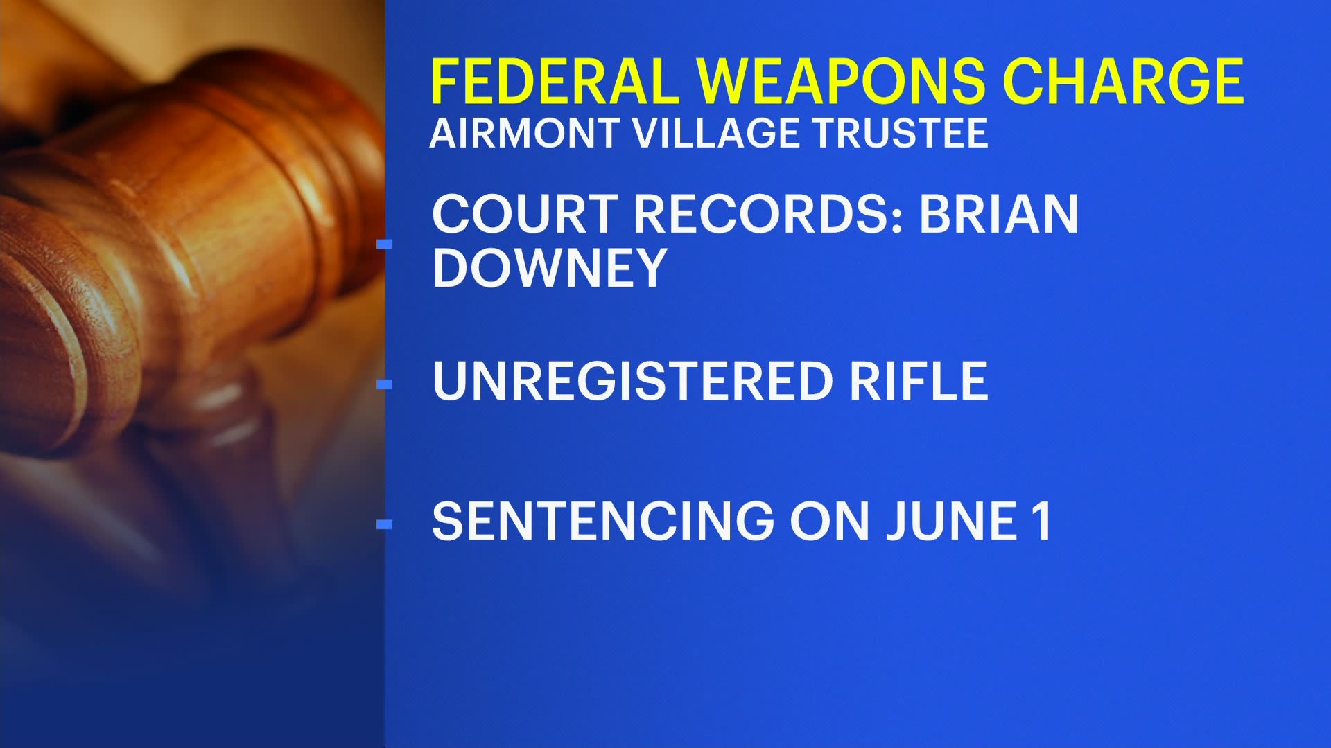 Airmont Village Trustee Pleads Guilty To Federal Weapons Charge