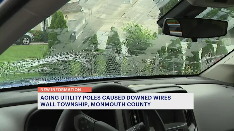 Story image:  Police: Aging infrastructure to blame for fallen utility poles in Wall Township