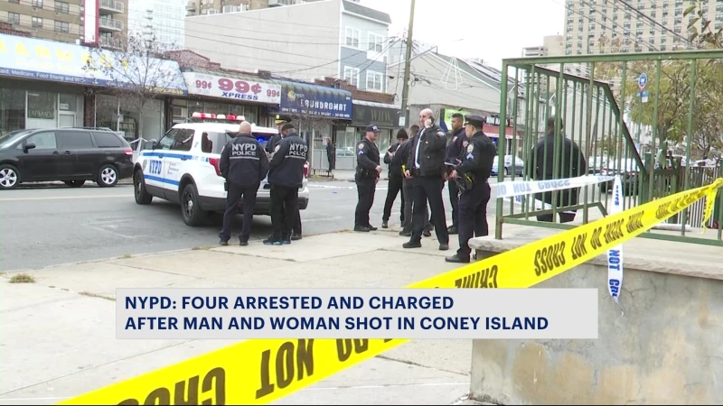 Story image: NYPD: 4 arrested in Coney Island shooting that left 2 injured