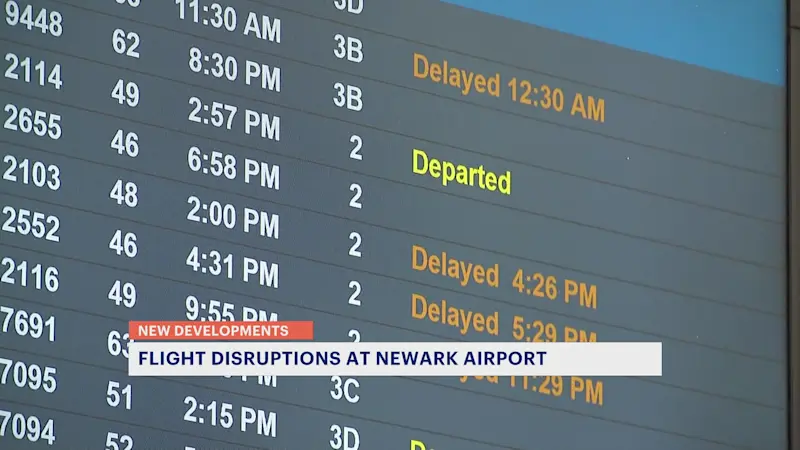 Story image: Turbulent times continue for Newark Airport following FAA ground stop