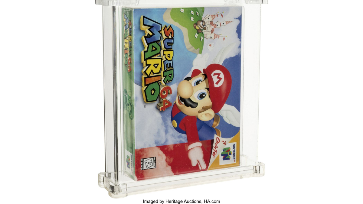 Unopened Super Mario 64 Game From 1996 Sells for $1.56M