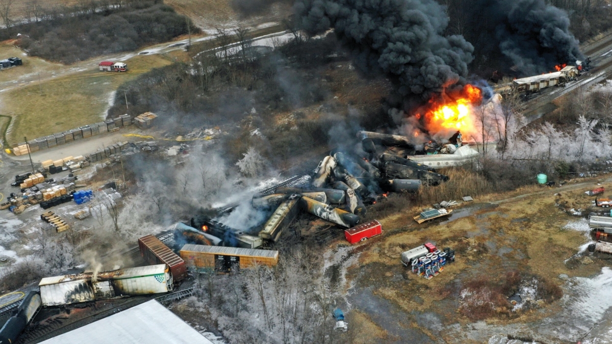 Railroad Industry Sues to Block Limit on Crew Sizes that Ohio Imposed After East Palestine Derailment