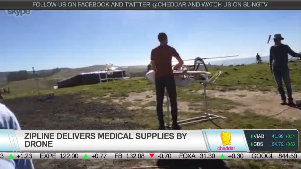Zipline Delivers Medical Supplies by Drone