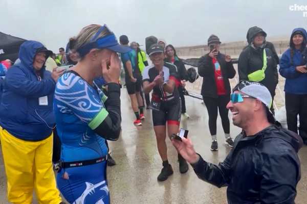 On A Positive Note: Man Proposes at Ironman Half-Marathon Finish Line