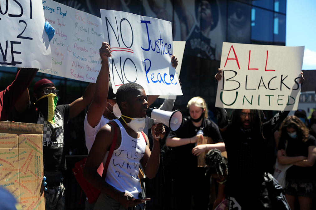On the Scene: Protest at Brooklyn's Barclays Center