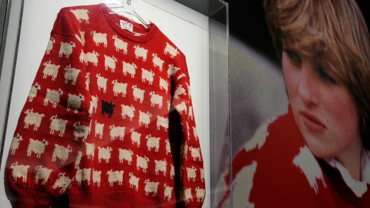 Princess Diana’s Iconic Sheep Sweater Could Fetch at Least $50,000 at Auction