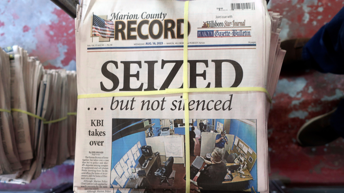 Kansas Town Suspends Police Chief Who Raided Newspaper