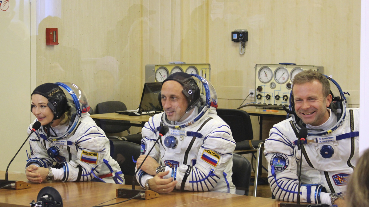 Russian Film Crew Blasts Off to Make First Movie in Space